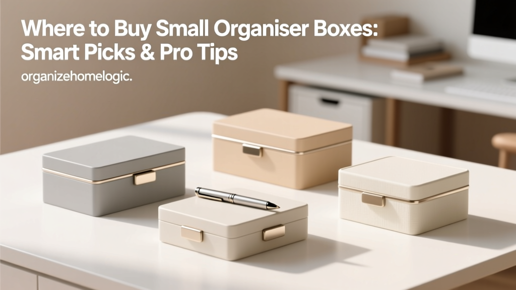 Where to Buy Small Organiser Boxes: Smart Picks & Pro Tips