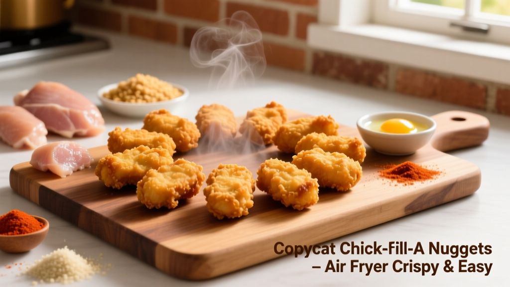 Copycat Chick-fil-A Nuggets in Air Fryer (Crispy & Easy!)