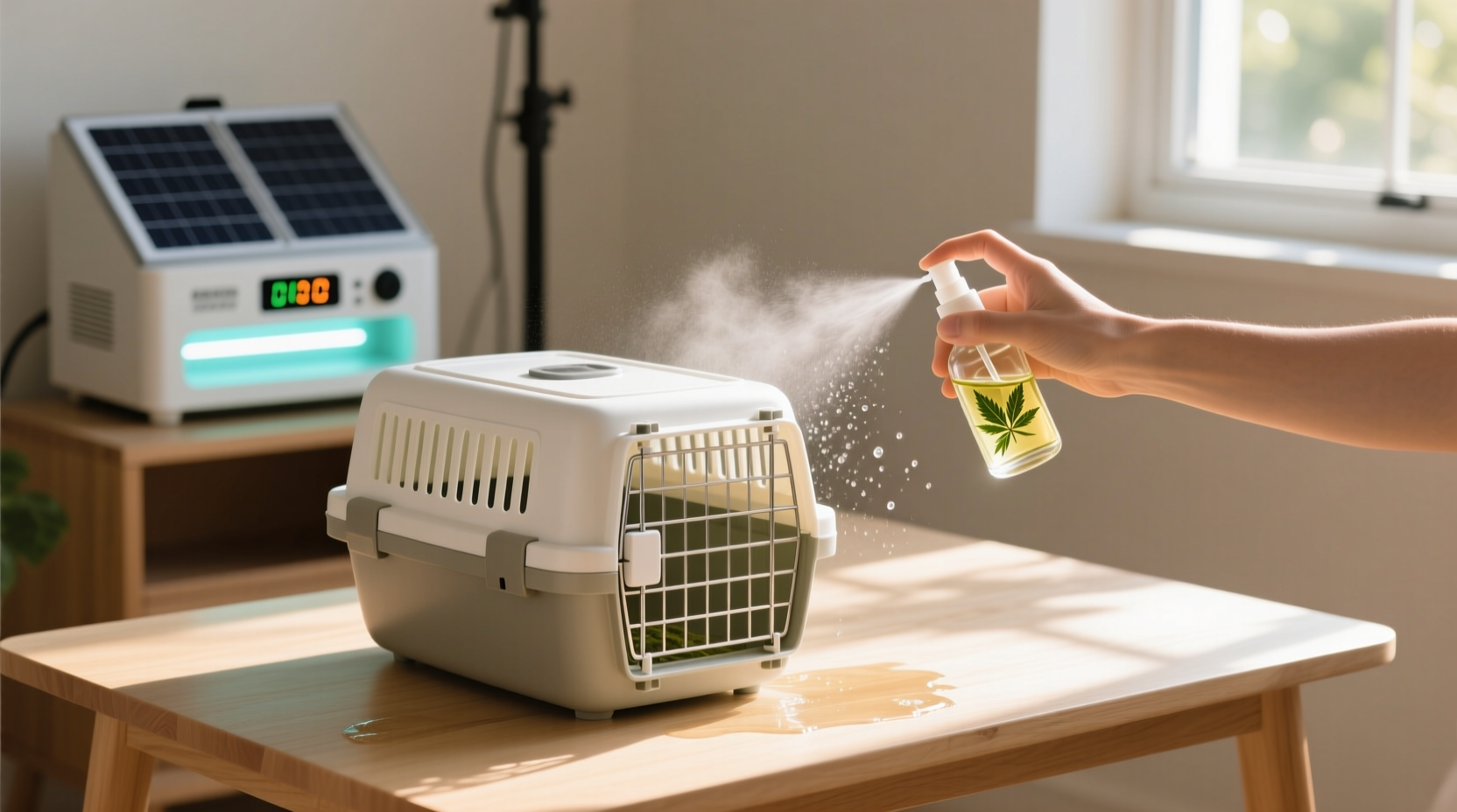 eco friendly cleaning sanitize pet carriers naturally
