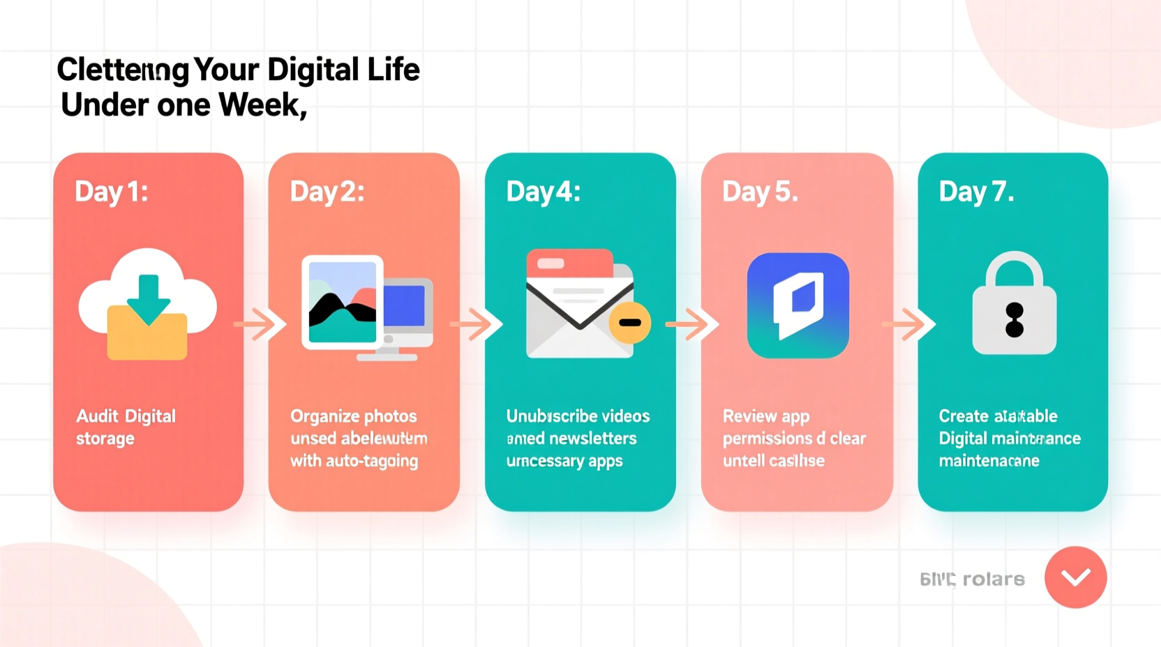 step by step guide to decluttering your digital life in under one week