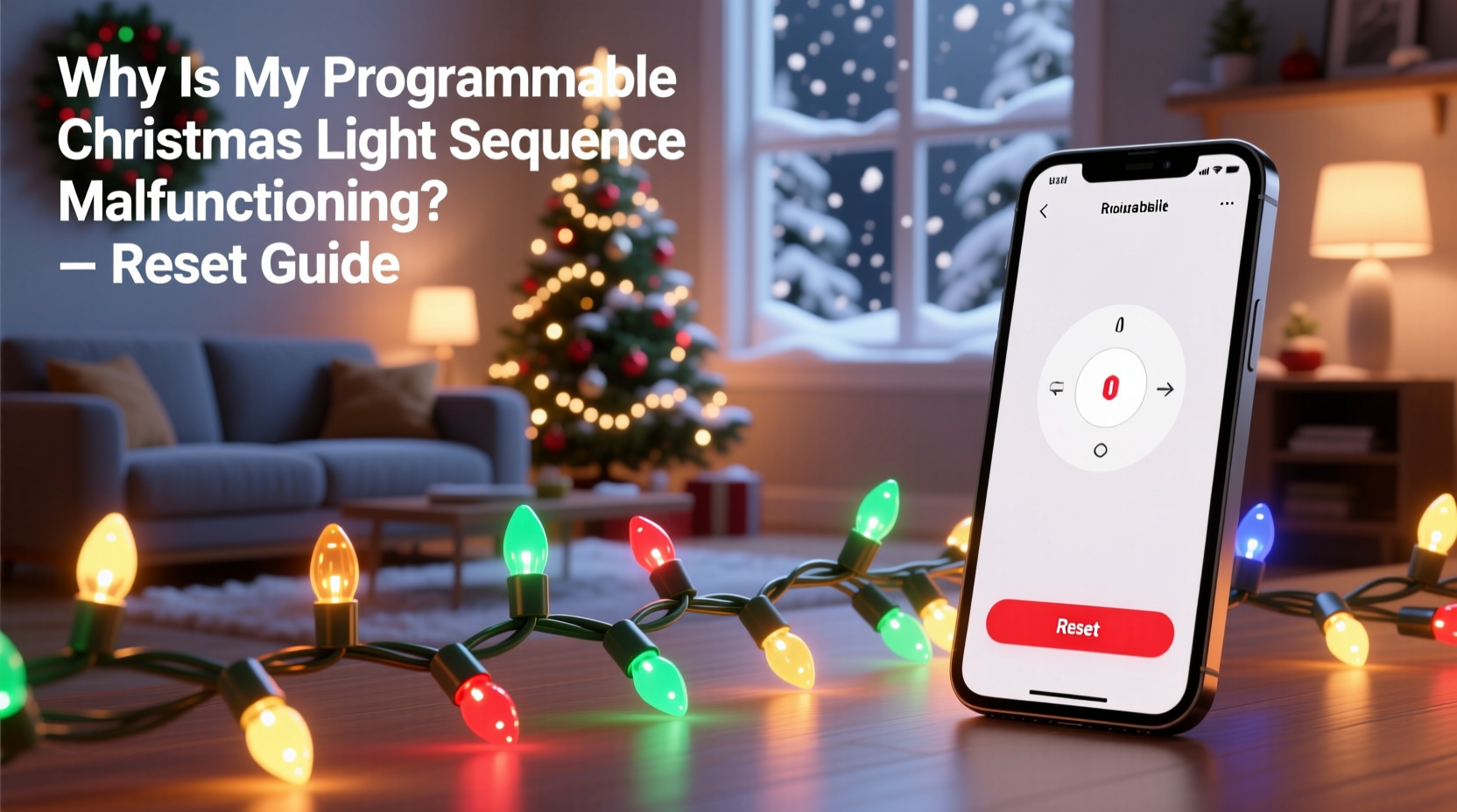 why is my programmable christmas light sequence malfunctioning reset guide