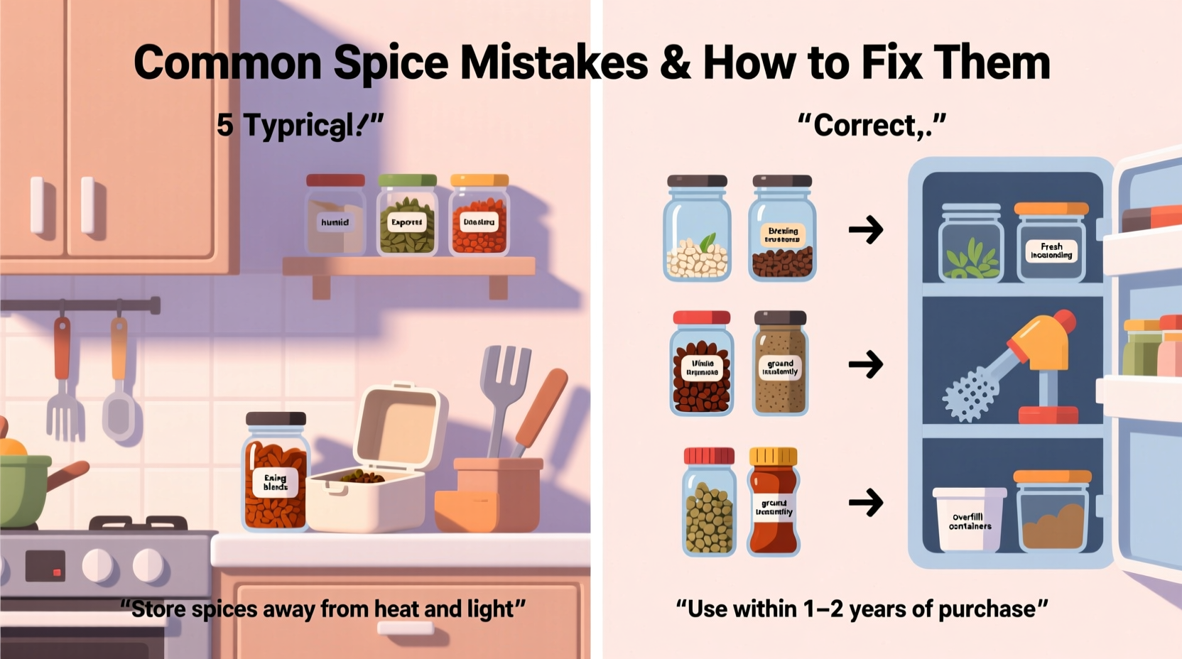 common spice mistakes and how to correct them