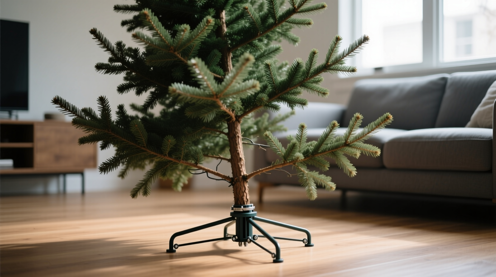 why does my christmas tree lean after setup structural and placement fixes