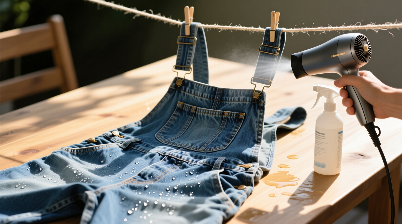 how to revive stiff denim overalls without fabric softener