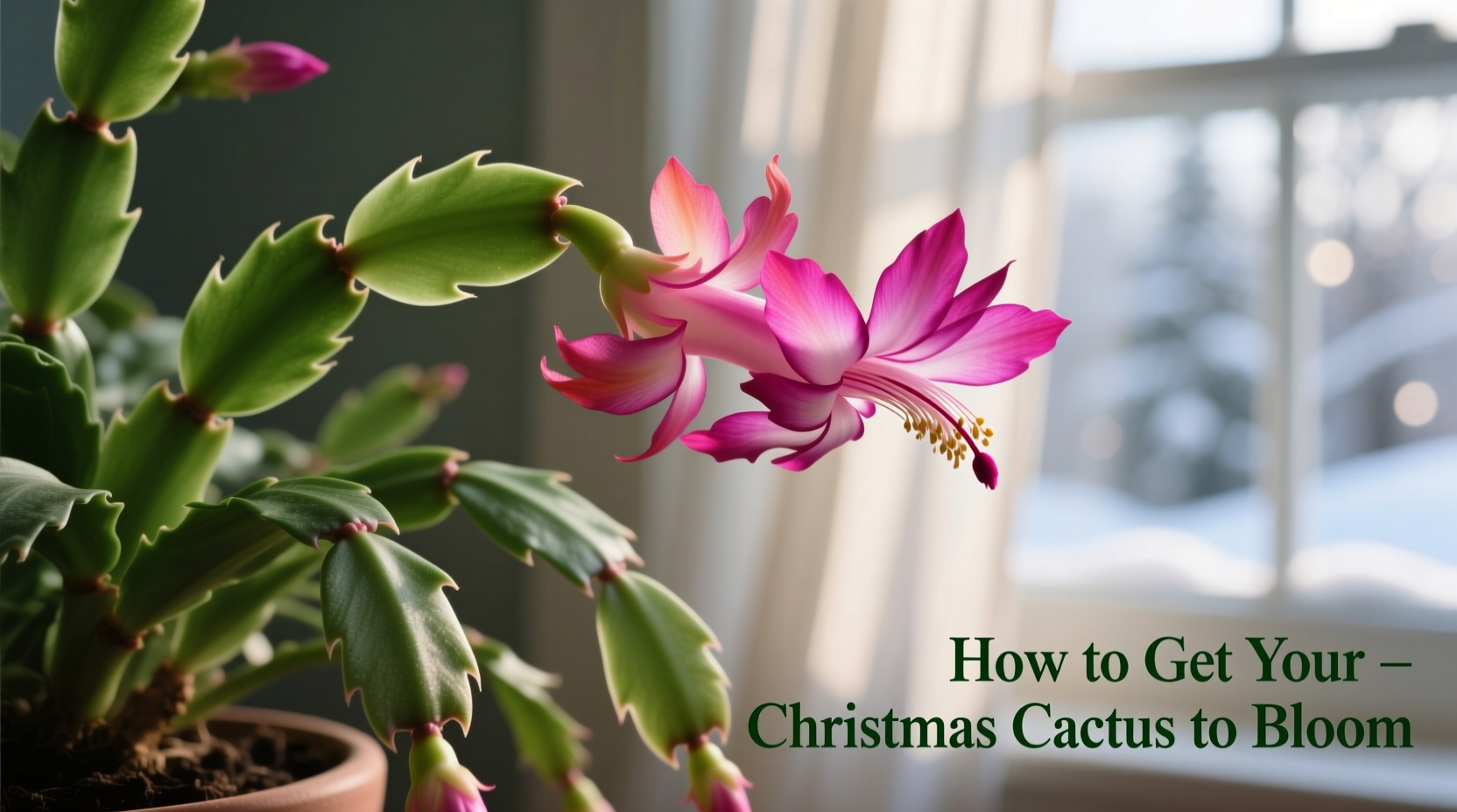 how to get your christmas cactus to bloom