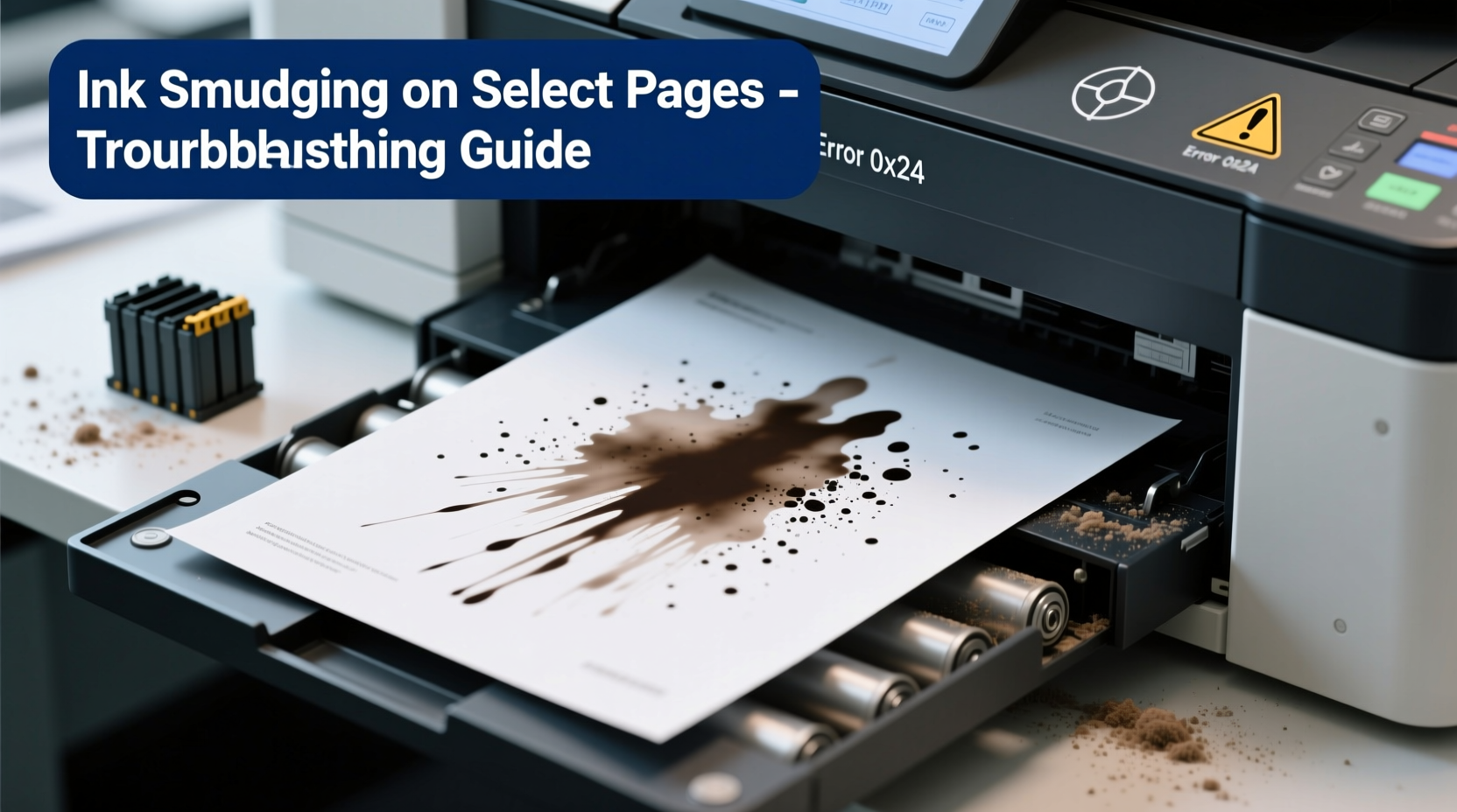why does my printer smudge ink only on certain pages troubleshooting guide