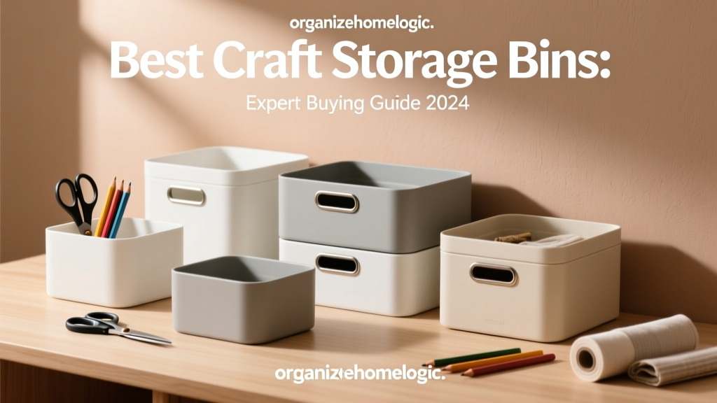 Best Craft Storage Bins: Expert Buying Guide 2024