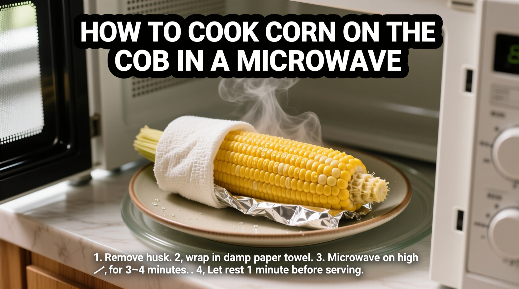 Microwave Corn on the Cob: 4-Minute Perfect Recipe