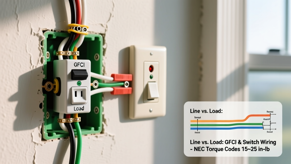Step-by-Step Wiring Diagram for GFCI and Light Switch