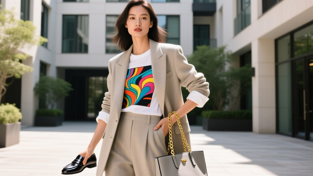 Graphic Tee + Blazer: Smart Casual Done Right