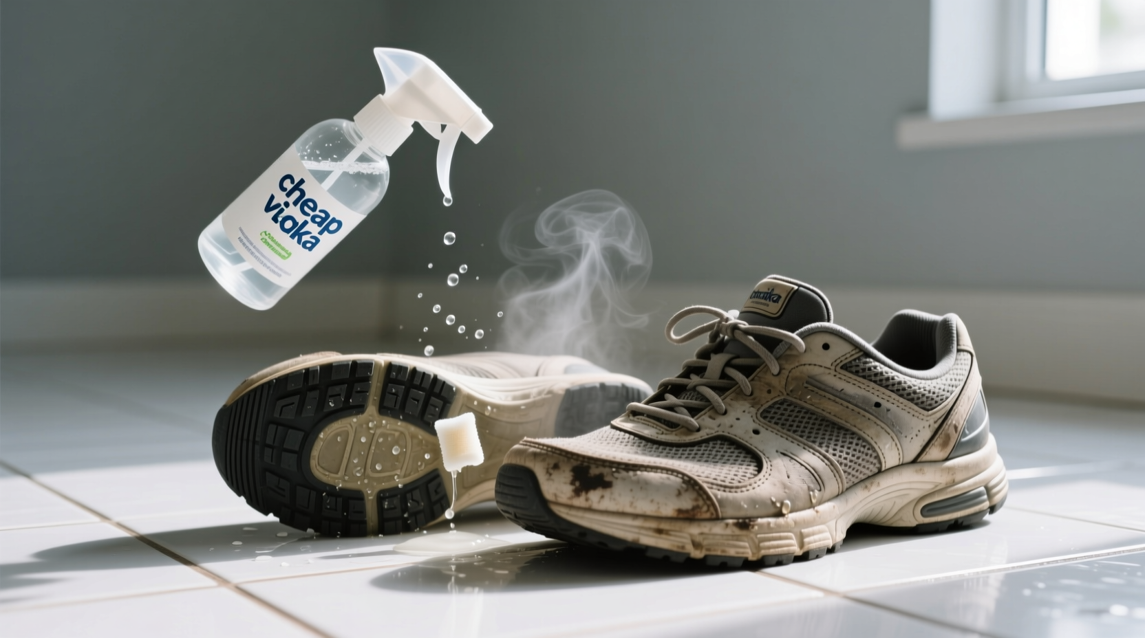 deodorize your shoes with cheap vodka