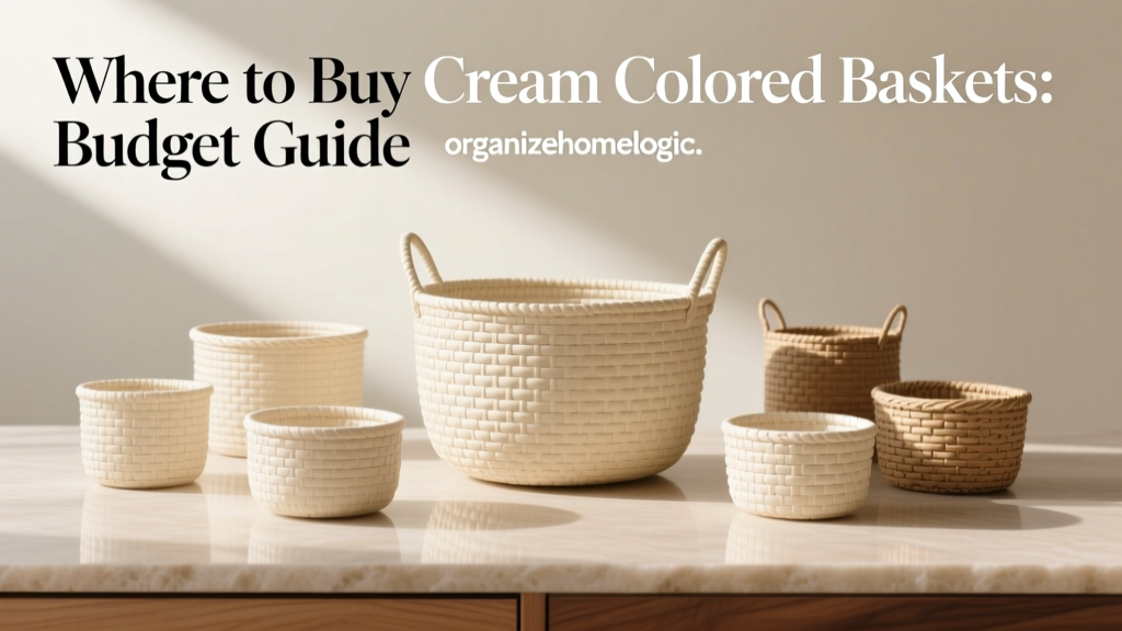 Where to Buy Cream Colored Baskets: Budget Guide