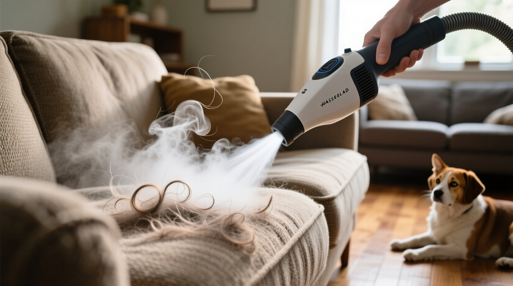 steam only pet hair removal