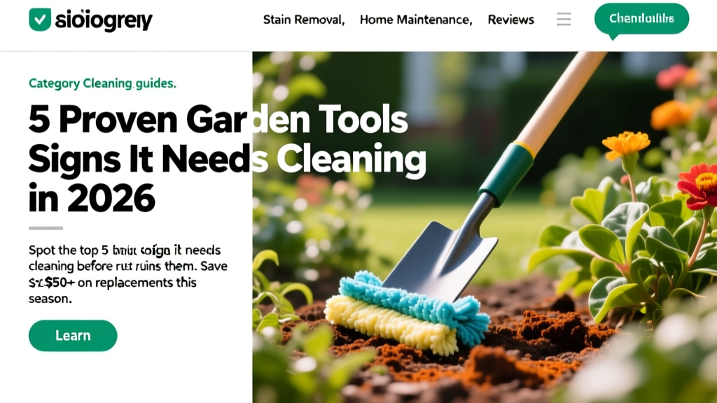 5 Proven Garden Tools Signs It Needs Cleaning in 2026