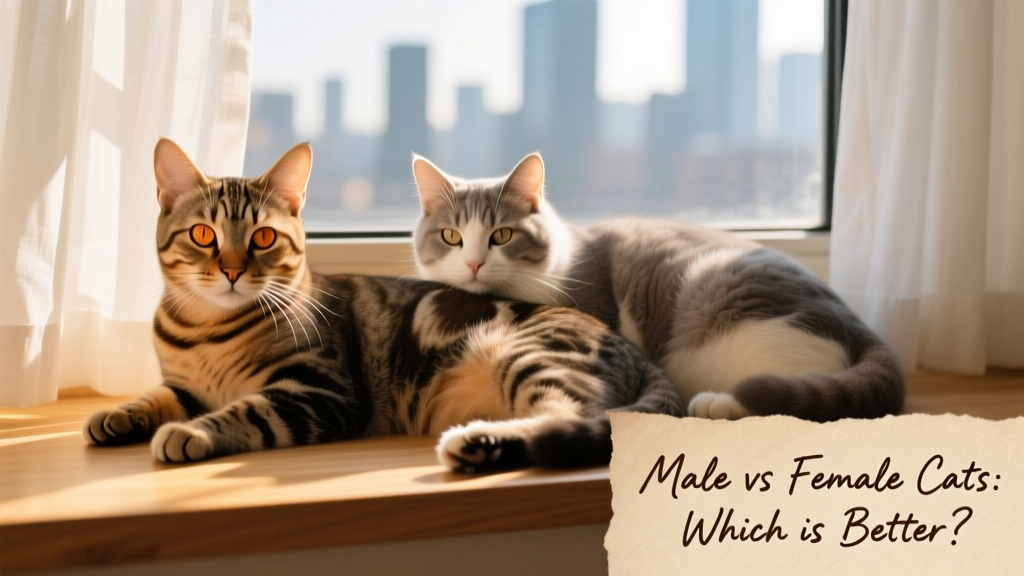 Two cats resting side by side on a sunlit windowsill