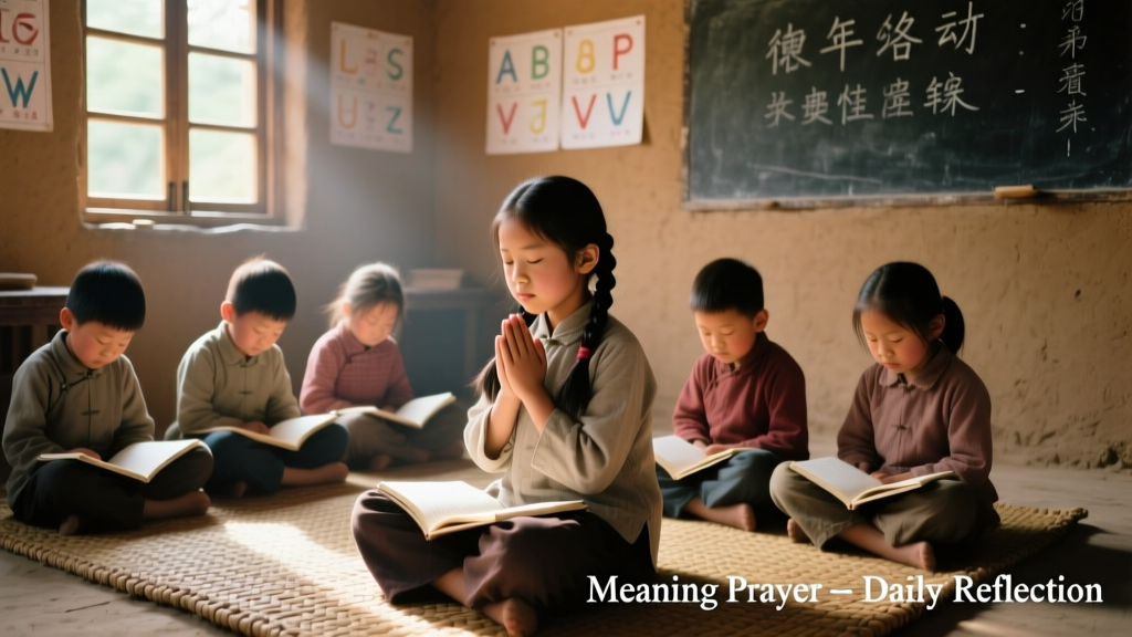 Meaning Prayer: How Intentional Rituals Shape Cognitive Development and Emotional Regulation in Early Childhood