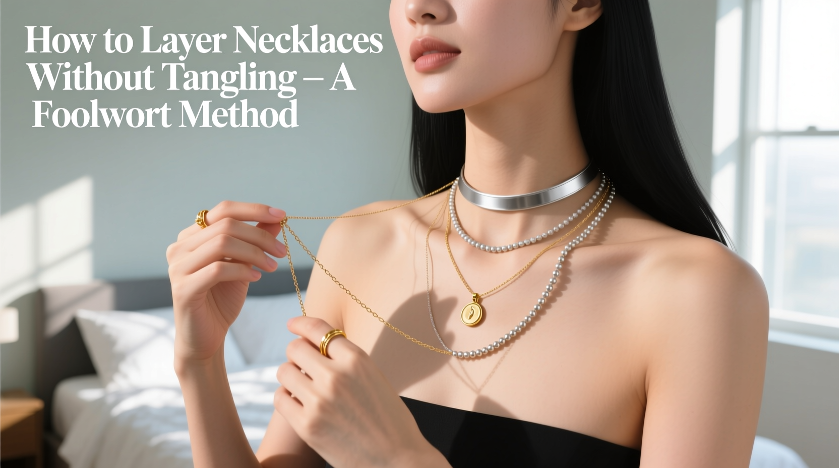 how to layer necklaces without tangling them a foolproof styling method