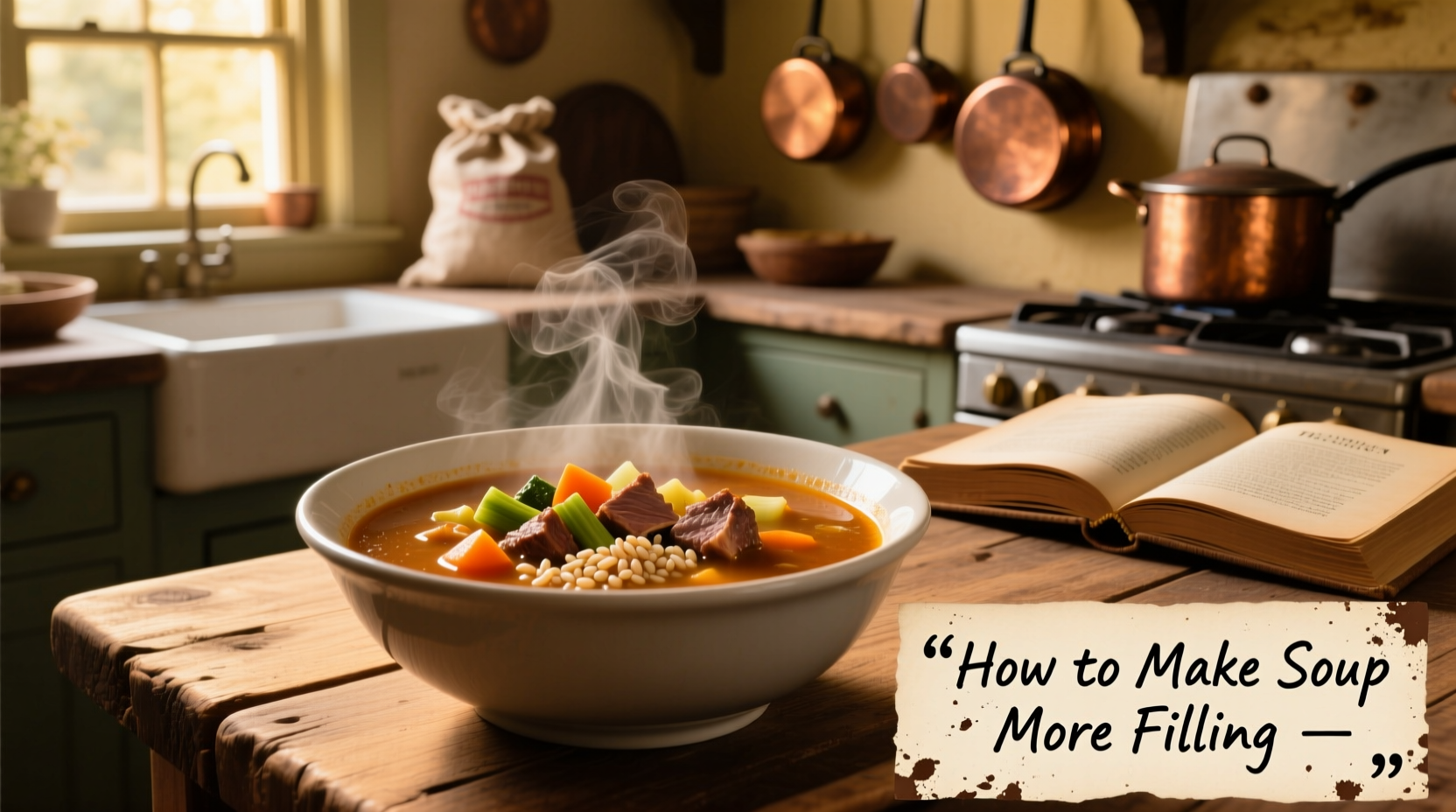 how to make soup more filling