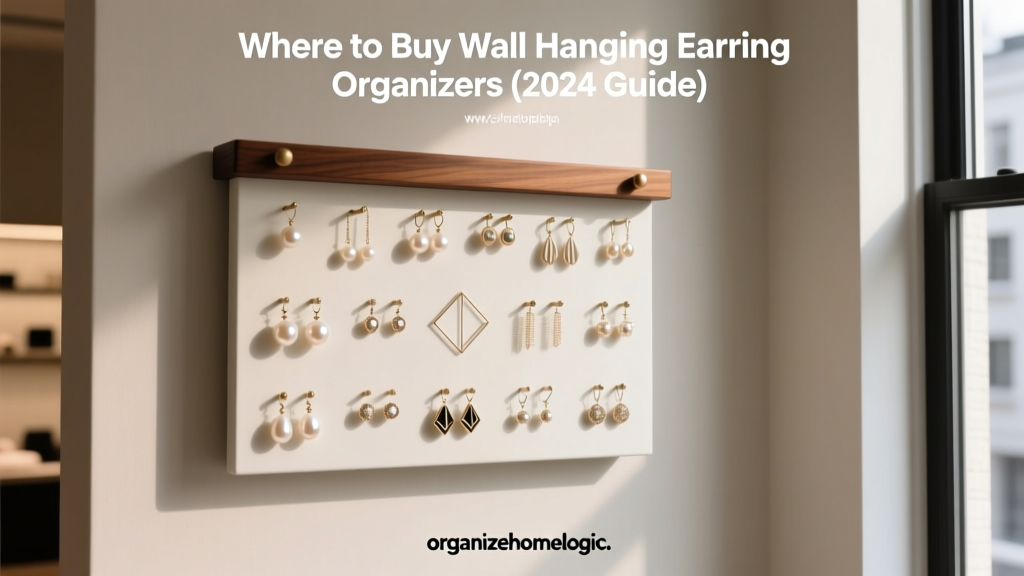 Where to Buy Wall Hanging Earring Organizers (2024 Guide)