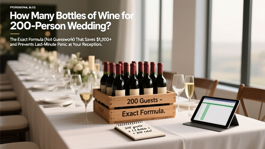 How Many Bottles of Wine for 200 Person Wedding (2026)