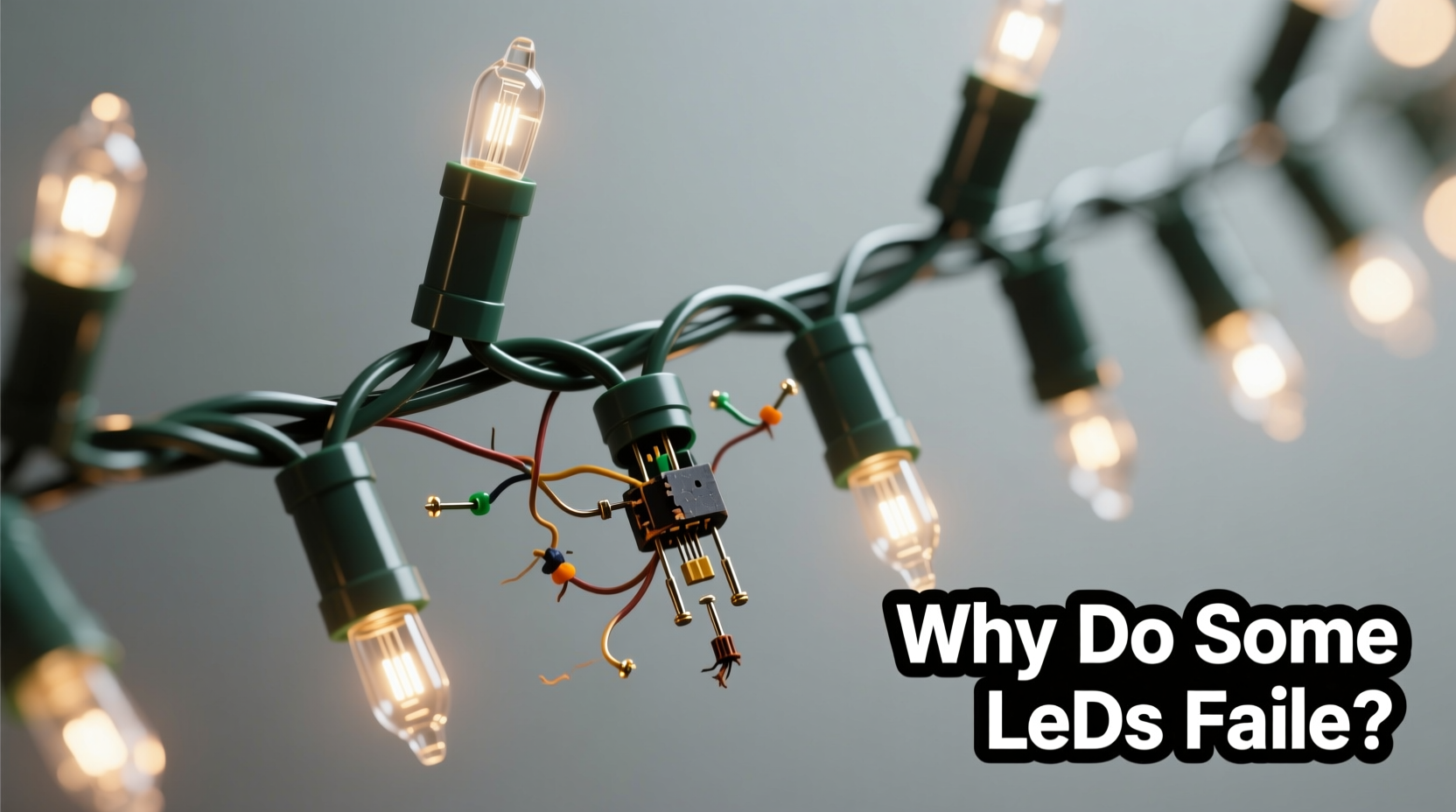 why do some sections of net lights fail while others stay lit