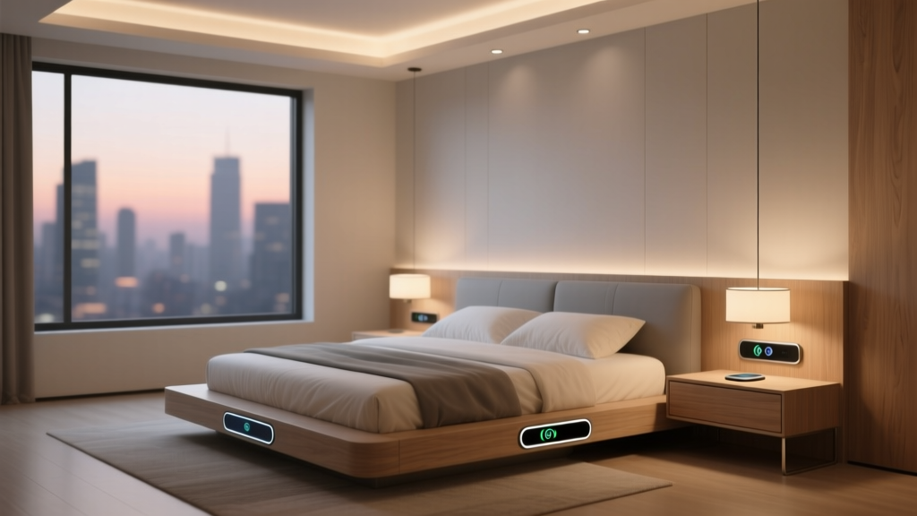 Smart Bedroom Furniture With Built In Wireless Charging