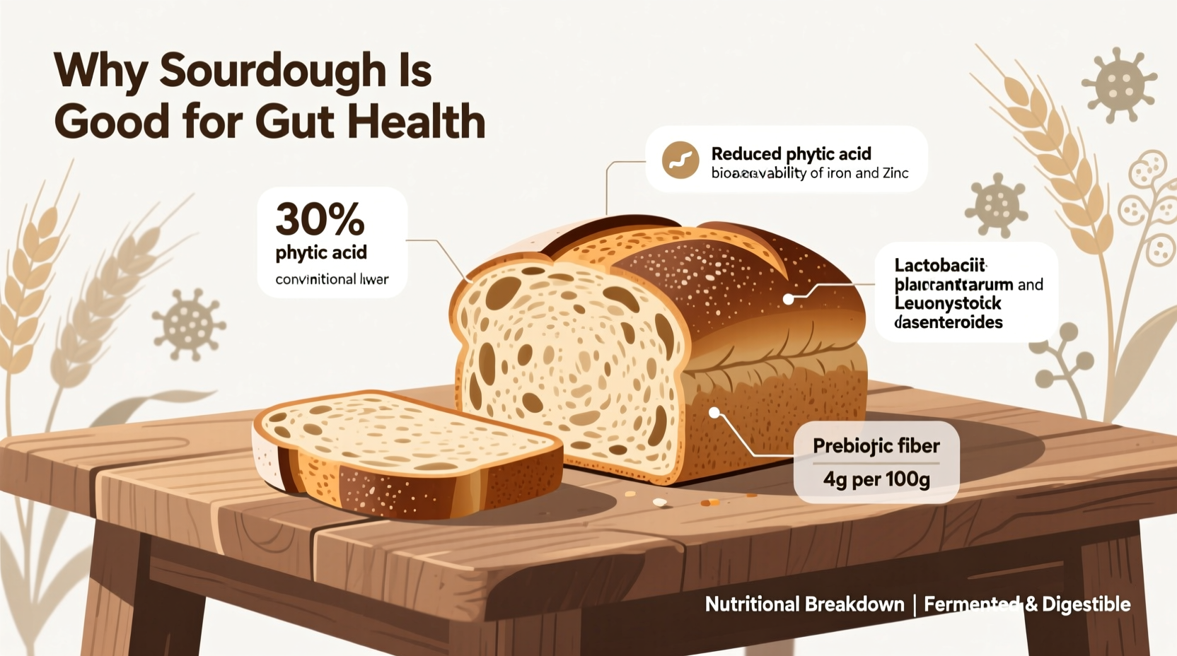 why is sourdough bread good for gut health nutritional breakdown
