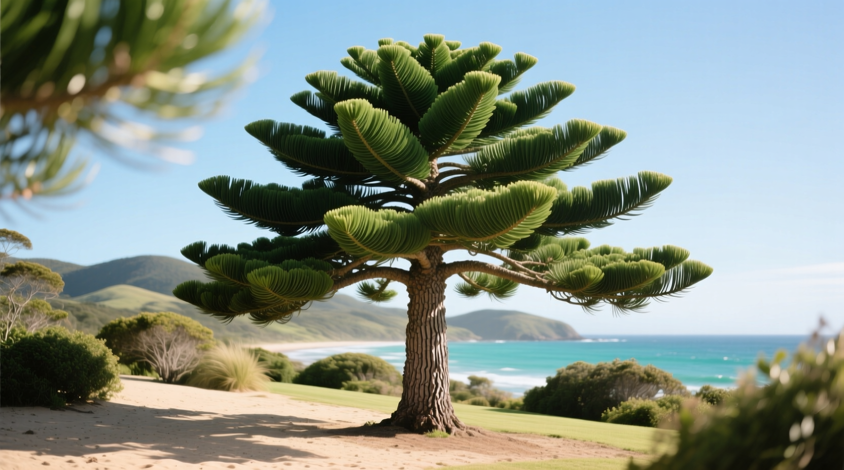 can a norfolk island pine be planted outdoors