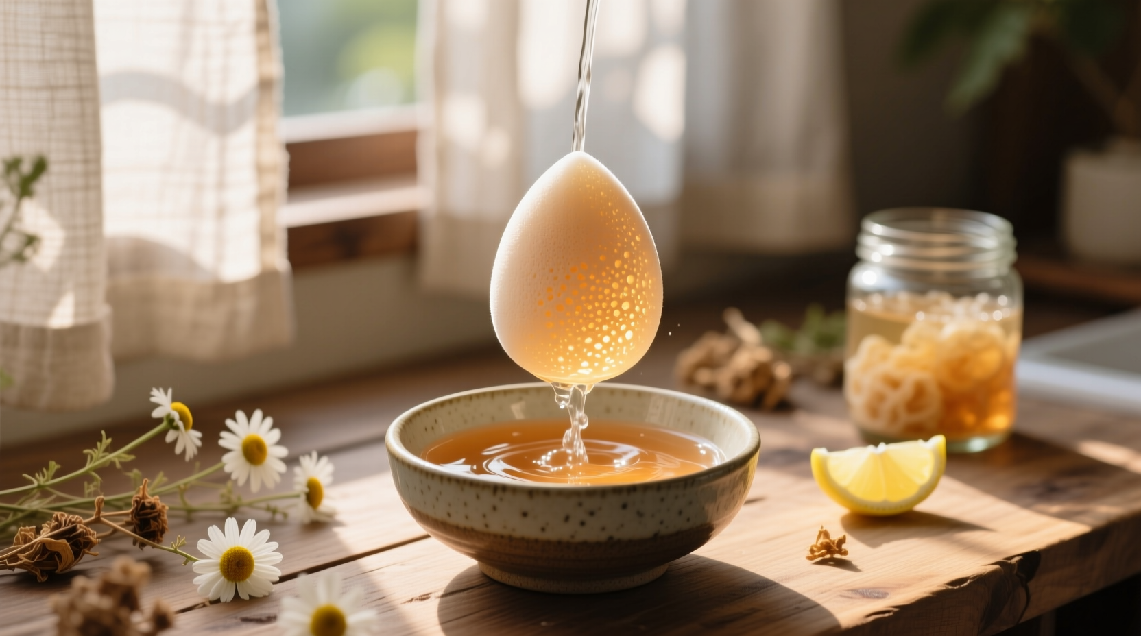 eco friendly cleaning sanitize sponges with kombucha scoby