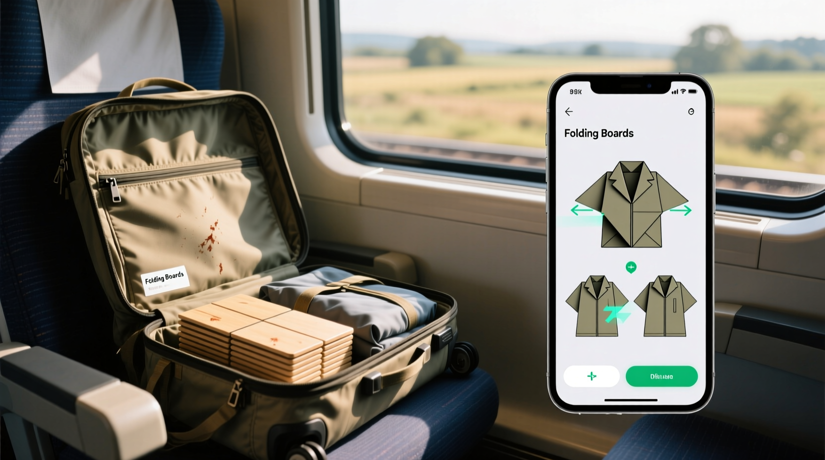 folding board vs origami app for travel packing