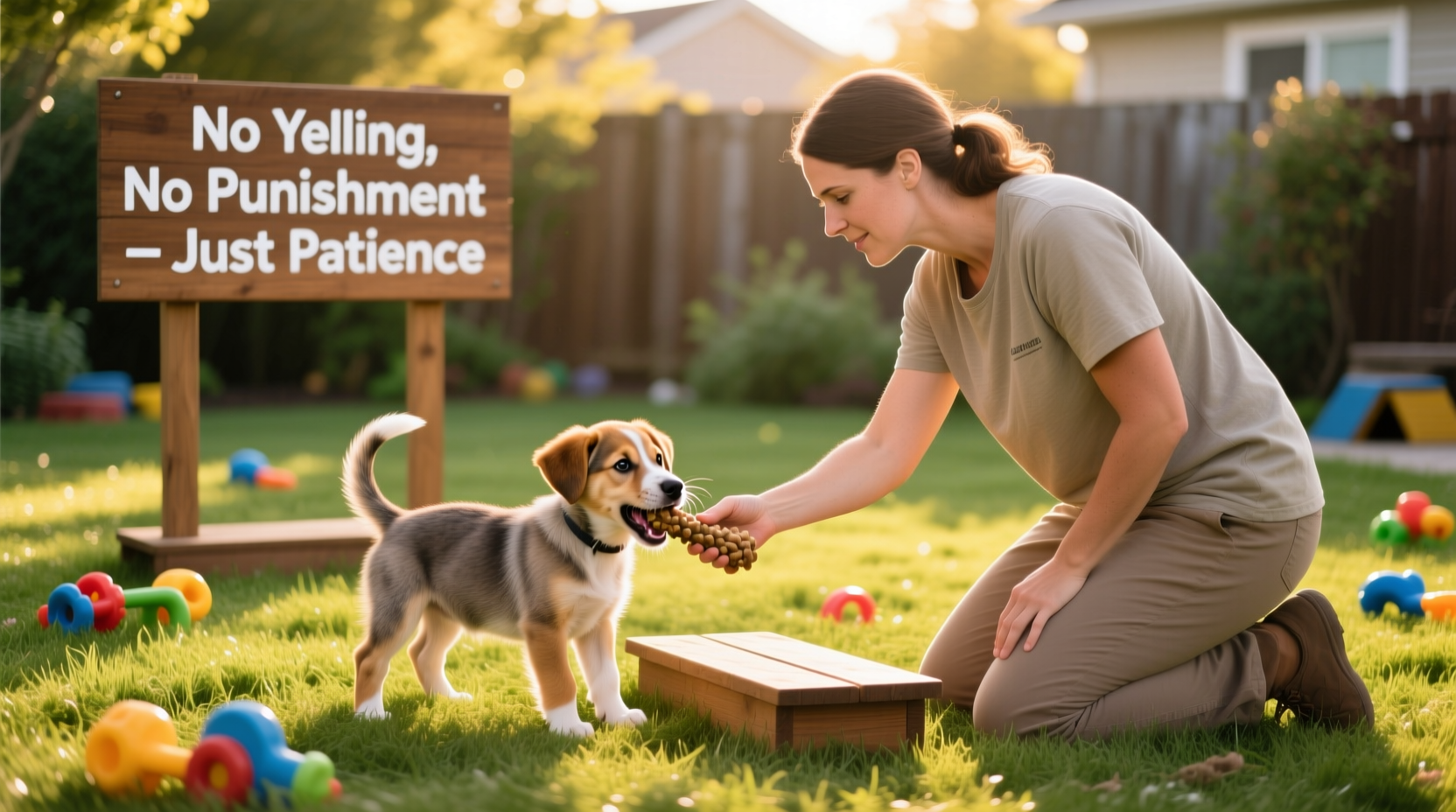 how to train a stubborn puppy to stop biting without yelling or punishment