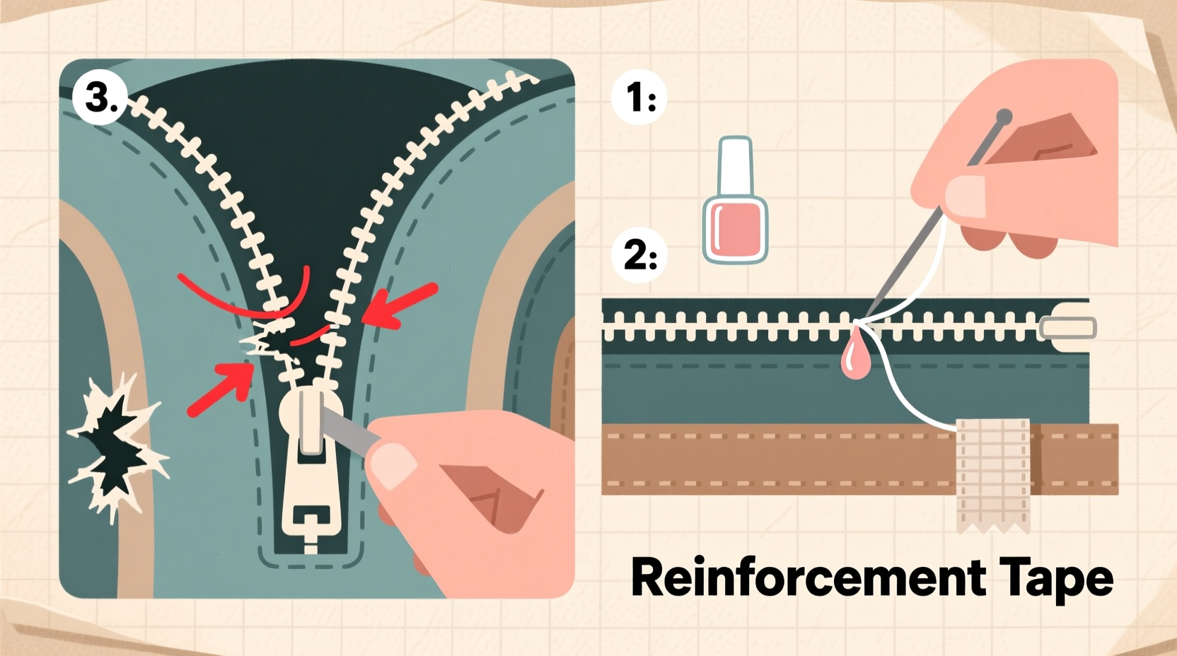 how to fix a zipper that keeps splitting on your favorite backpack simple diy solutions