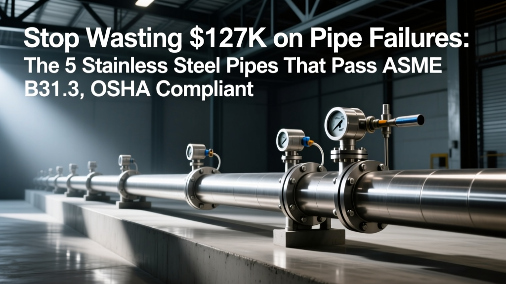 5 Stainless Steel Pipes That Pass ASME B31.3 & OSHA