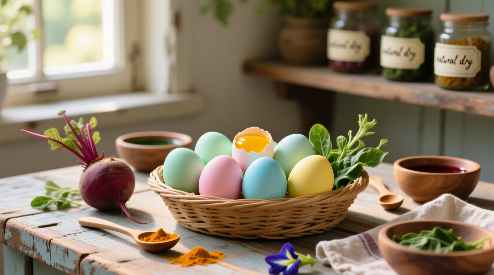 easter egg dyeing food safety
