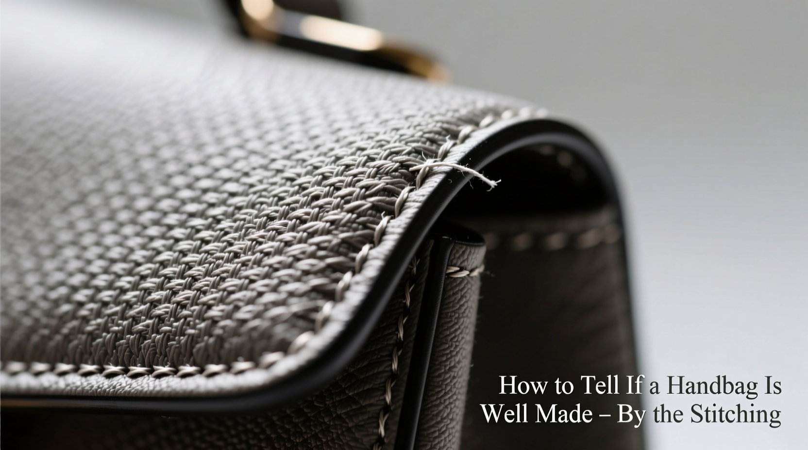 how to tell if a handbag is well made just by looking at the stitching