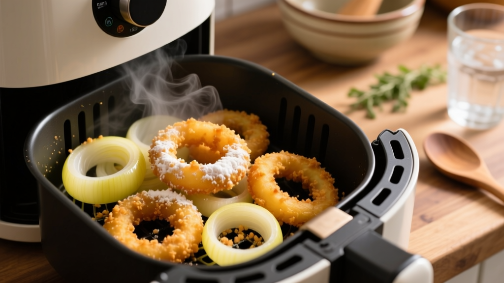 Crispy Air Fryer Onion Rings (No Soggy Rings!)