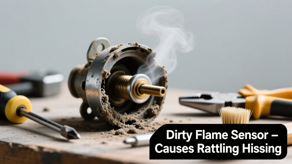 Dirty Furnace Flame Sensor Causing Rattling or Hissing