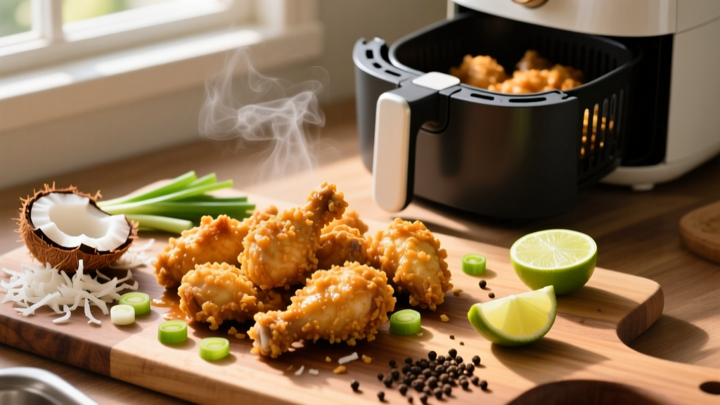 Crispy Coconut Chicken in the Air Fryer (5-Min Prep!)