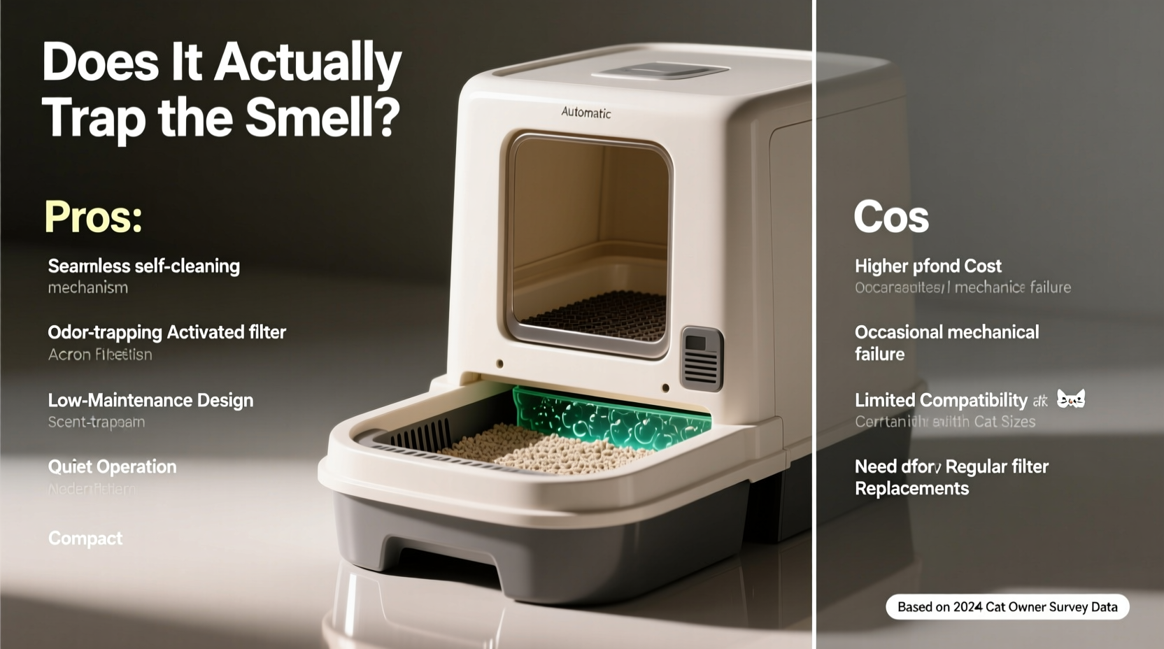 automatic litter box pros and cons does it actually trap the smell