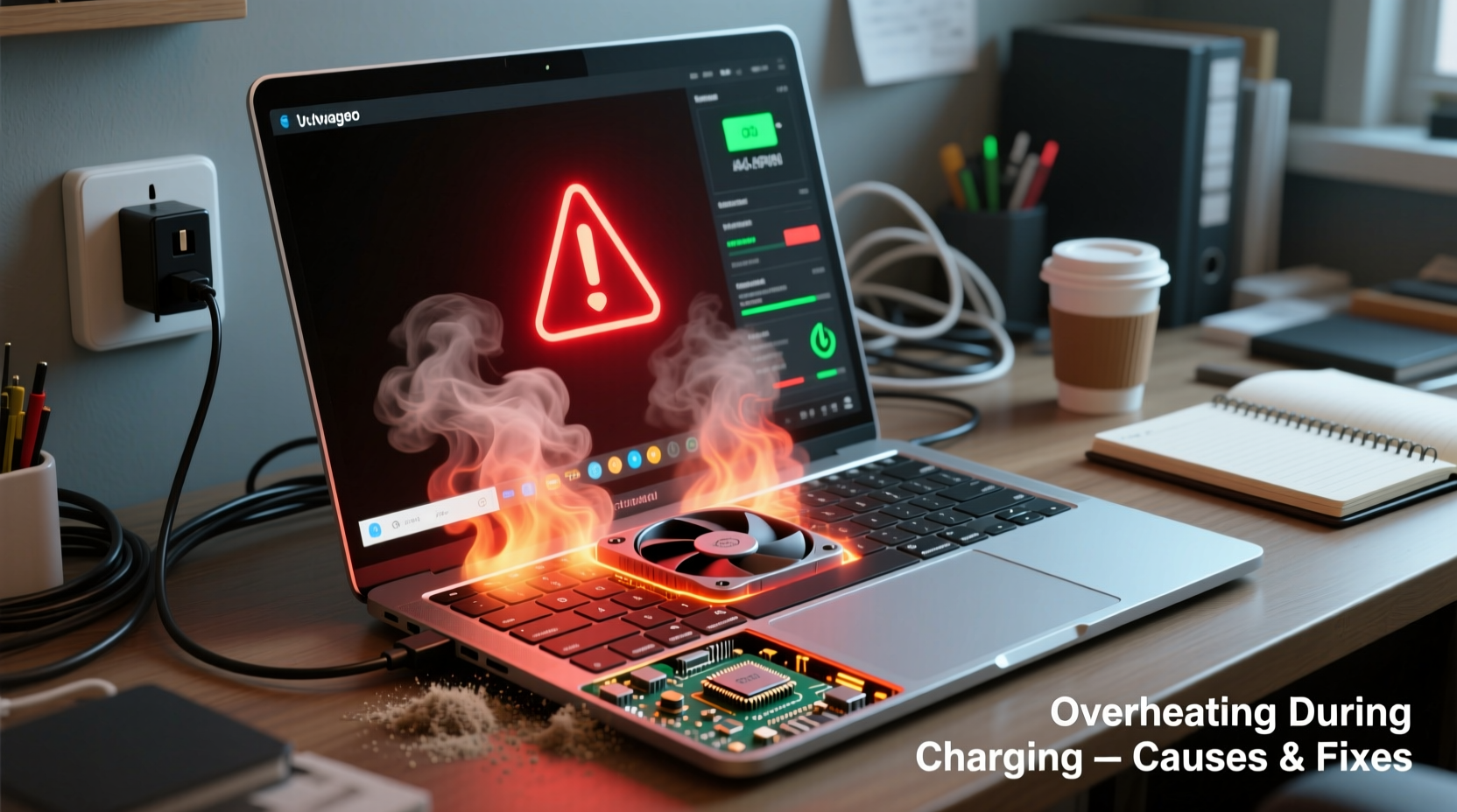 why is my laptop overheating while charging and how to cool it down