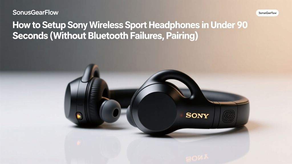 Sony Wireless Sport Headphones Setup Guide (2026)