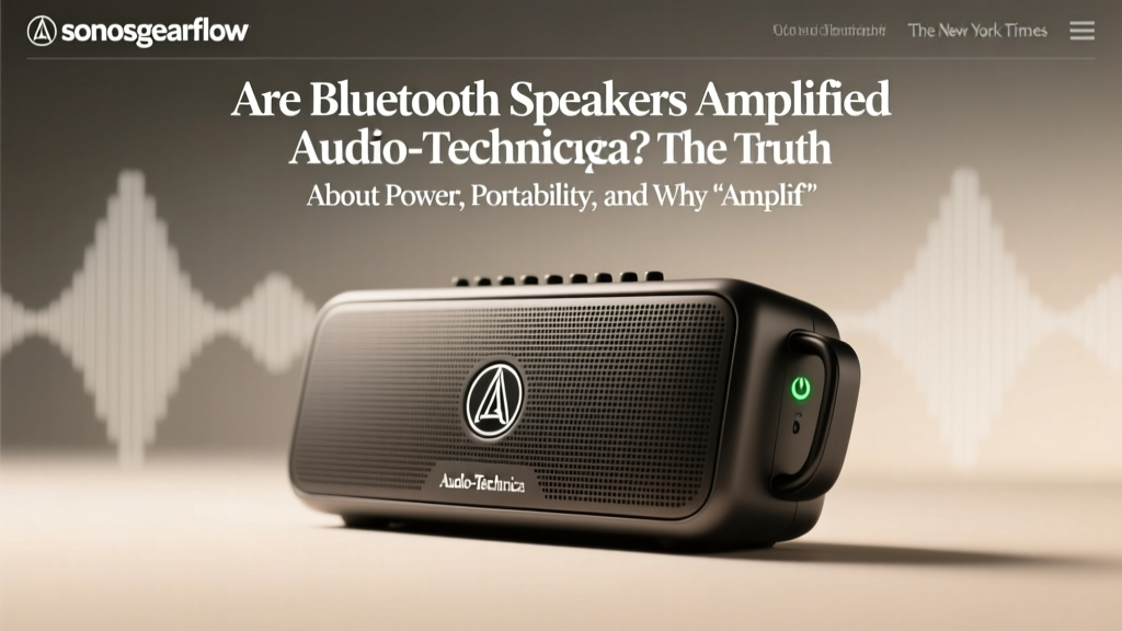 Are Audio-Technica Bluetooth Speakers Amplified?