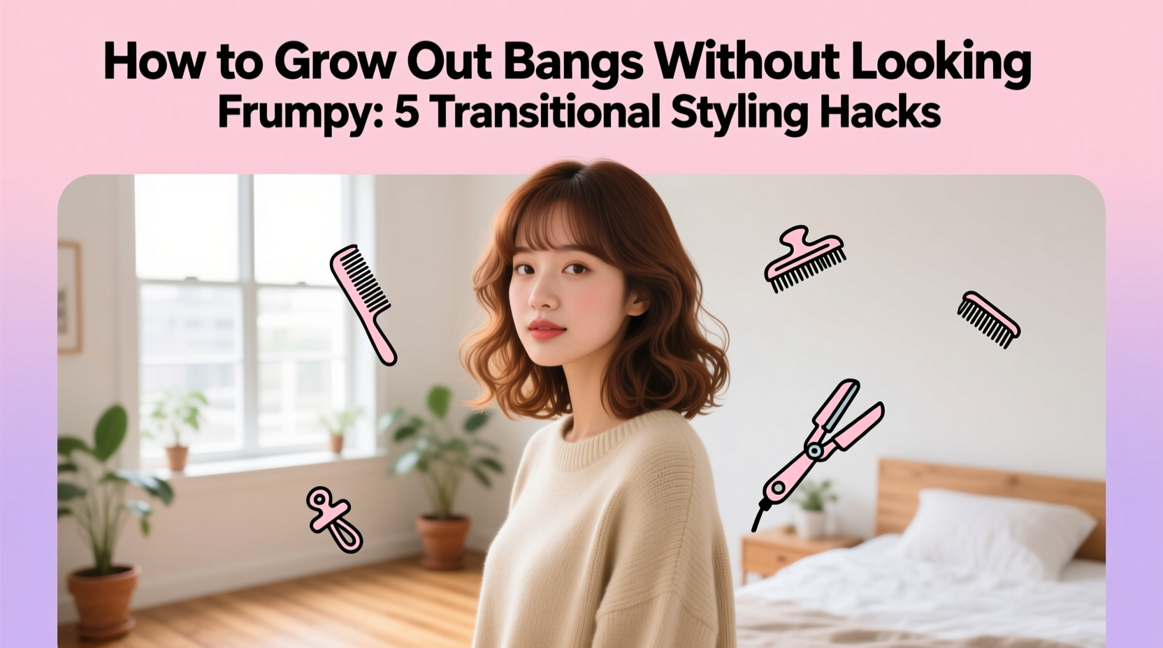 how to grow out bangs without looking frumpy transitional styling hacks
