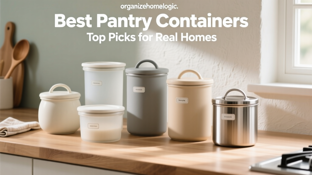 Best Pantry Containers: Top Picks for Real Homes