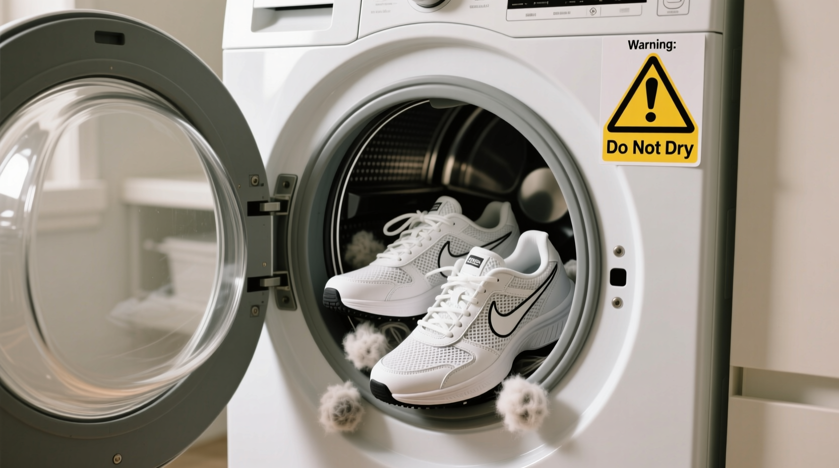 how to dry sneakers in dryer
