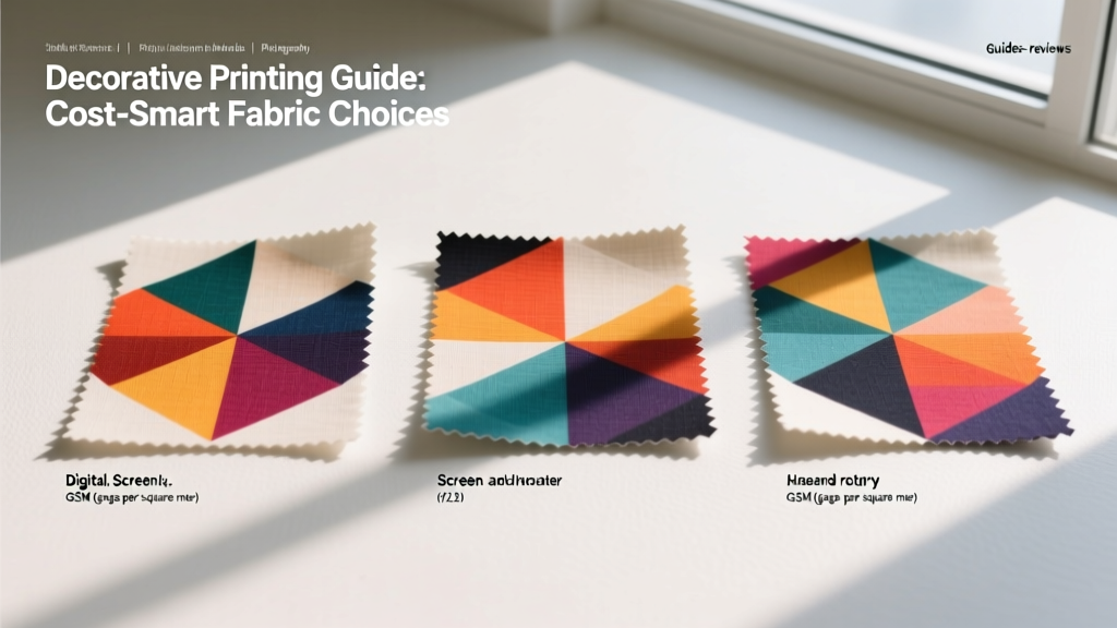 Decorative Printing Guide: Cost-Smart Fabric Choices