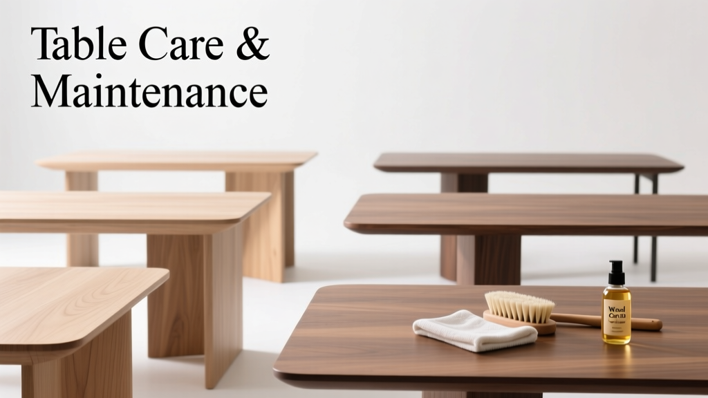Table Care and Maintenance Guide