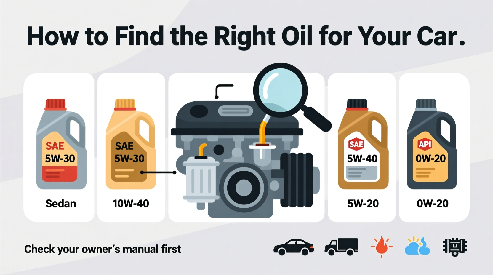 how do i know what oil my car takes