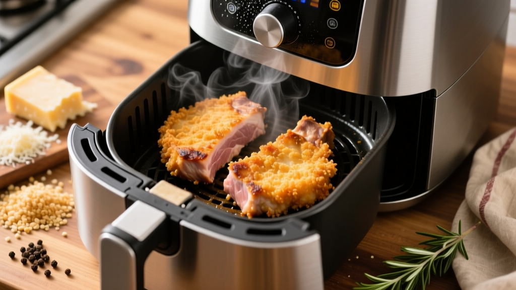 Parmesan Panko Pork Chops in Air Fryer (Crispy & Juicy!)