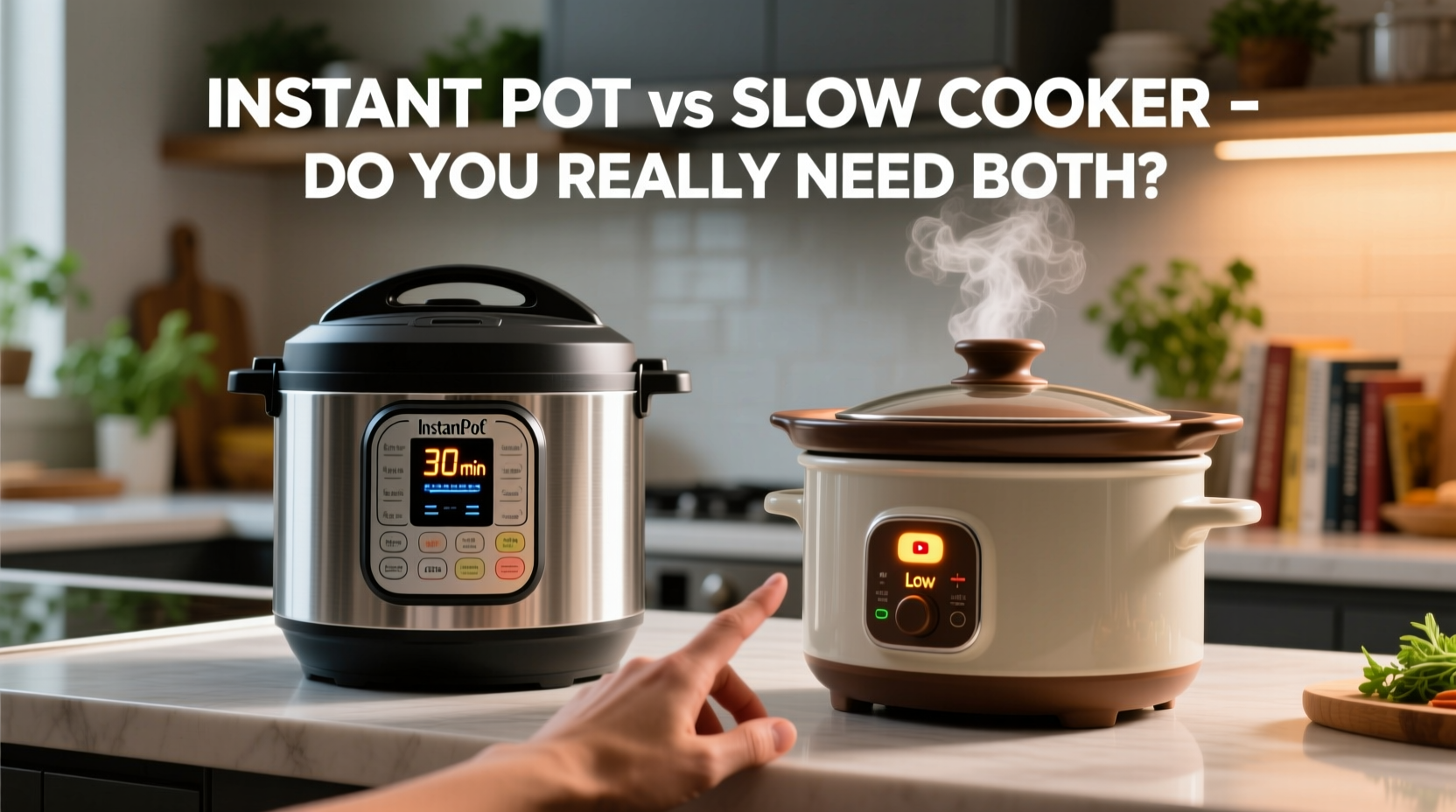 instant pot vs slow cooker do you really need both on your counter